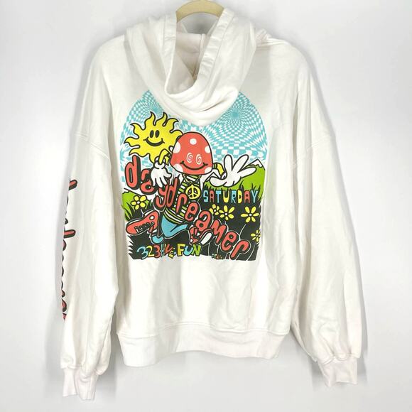 Daydreamer Flyer Oversized Mushroom Hoodie Sweatershirt Size XS - Picture 1 of 8